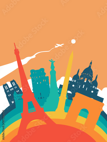 Canvas Print Travel France world landmark landscape