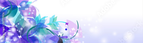 Floral seasons background banner