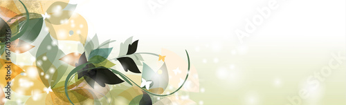 Floral seasons background banner