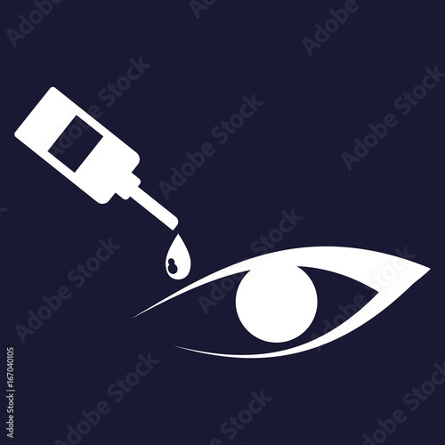 Vector icon drops for eyes and eyes, logo