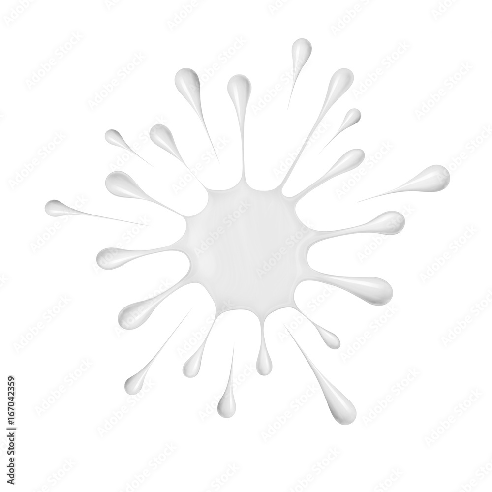 Splashing milk on white background. Milky blob. Splashing milk on white background. Milky blob.
