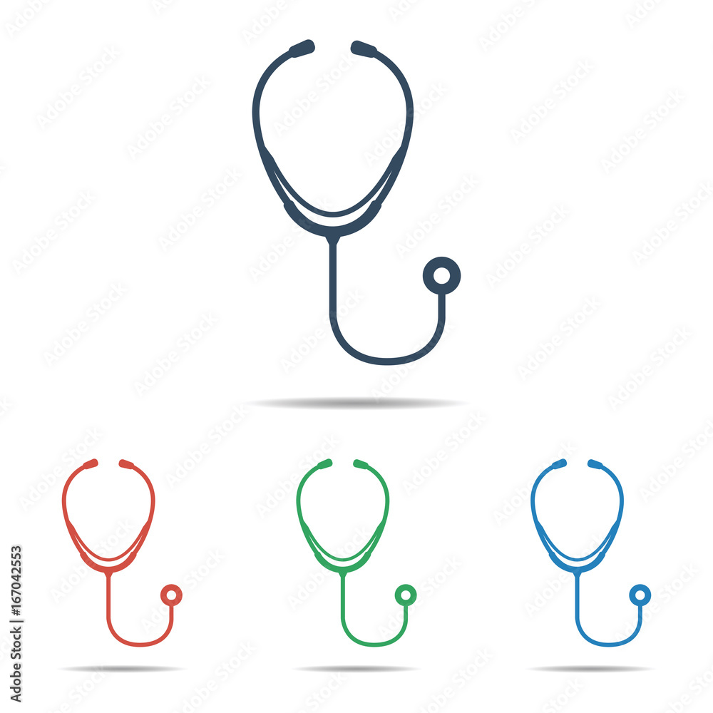 Stethoscope icon - simple flat design, vector Stethoscope icon - simple flat design, vector