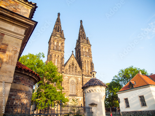 Photography Basilica of Saint Peter and Paul in Vysehrad complex, Prague, Czech Republic