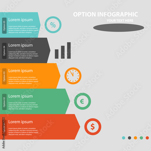 Moderne Vektor Options Banner Infografik