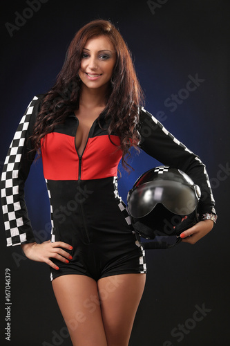 sexy girl in a racing suit © zhagunov_a