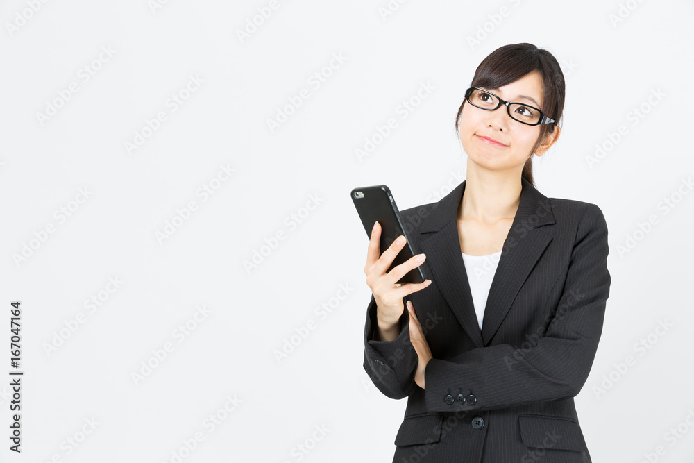 portrait of asian businesswoman isolated on white background portrait of asian businesswoman isolated on white background