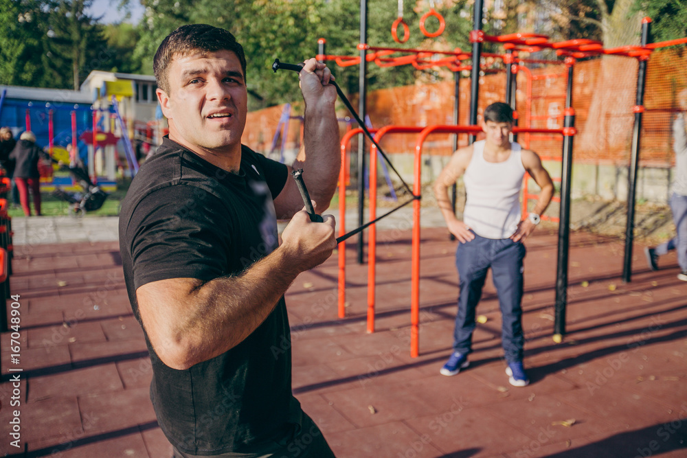 two mans training