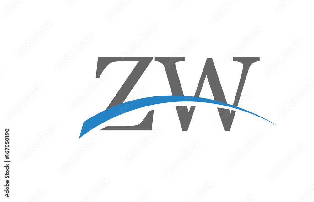 ZW Initial Logo for your startup venture ZW Initial Logo for your startup venture