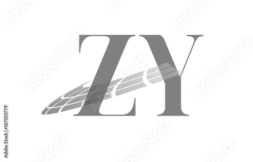 Wallpaper Mural ZY Initial Logo for your startup venture Torontodigital.ca