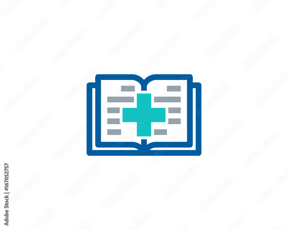 Clinic Book Icon Logo Design Element Clinic Book Icon Logo Design Element
