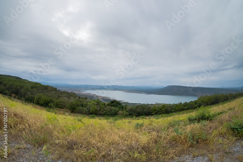 view of Lum Taklong reservoir, Nakornrachasima province, Thailand,