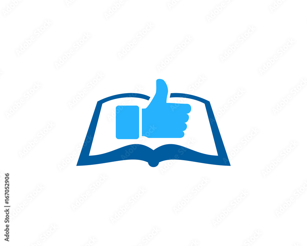 Obraz premium Good Book Icon Logo Design Element