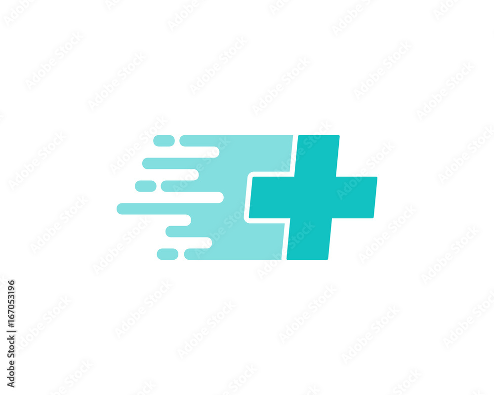 Fototapeta premium Delivery Clinic Icon Logo Design Element