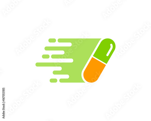 Delivery Medicine Icon Logo Design Element