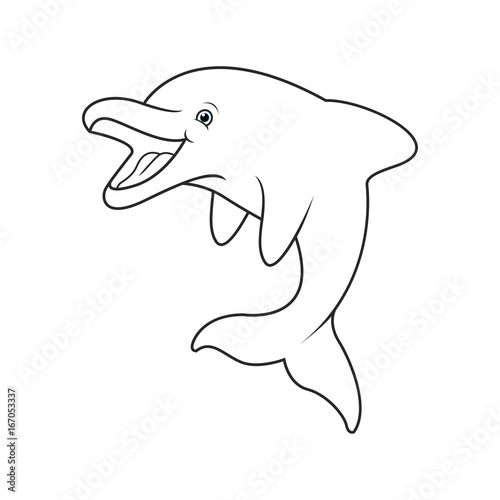 dolphin cartoon vector