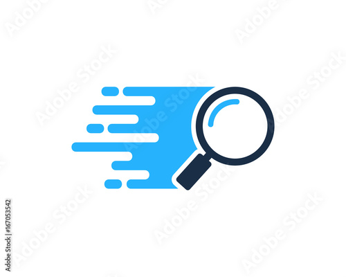 Delivery Search Icon Logo Design Element