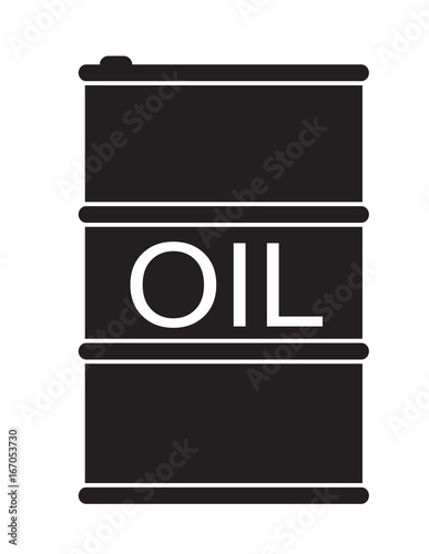 barrel oil icon on white background. flat style design. barrel oil sign.