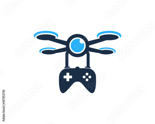 Game Drone Icon Logo Design Element