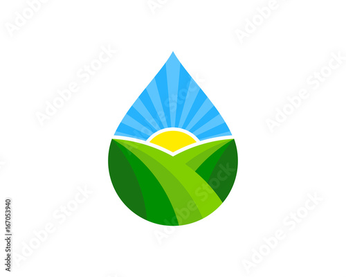 Free Download Water Farm Icon Logo Design Element - GFXLoad