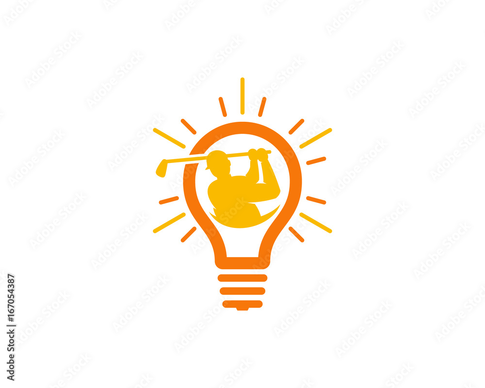 Idea Golf Icon Logo Design Element Idea Golf Icon Logo Design Element
