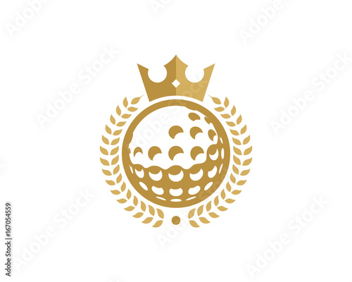 King Golf Icon Logo Design Element