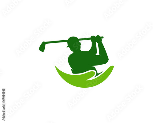 Care Golf Icon Logo Design Element