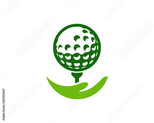 Golf Care Icon Logo Design Element