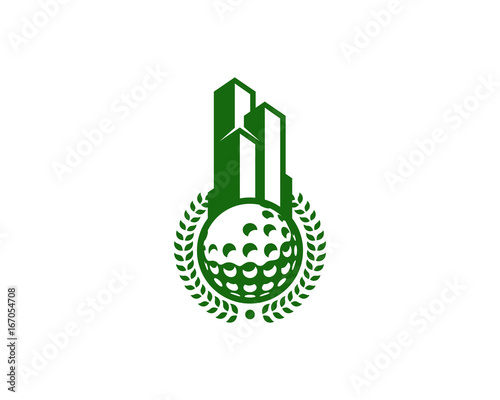 Office Golf Icon Logo Design Element