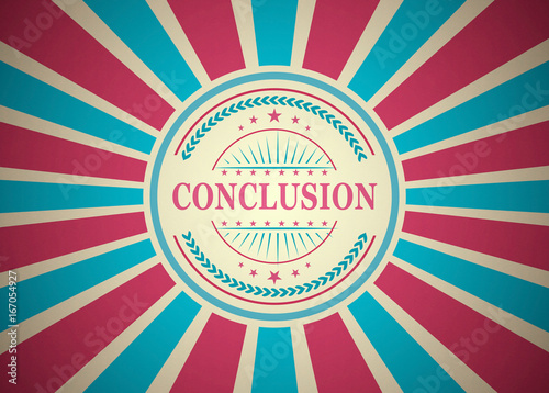 Conclusion Retro Vintage Style Stamp Background