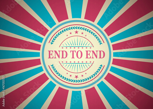 End To End Retro Vintage Style Stamp Background