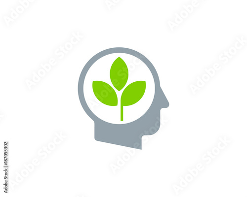 Green Human Icon Logo Design Element © Nizwa Design