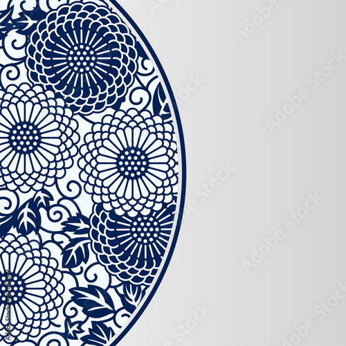 Chinese Porcelain Style Background