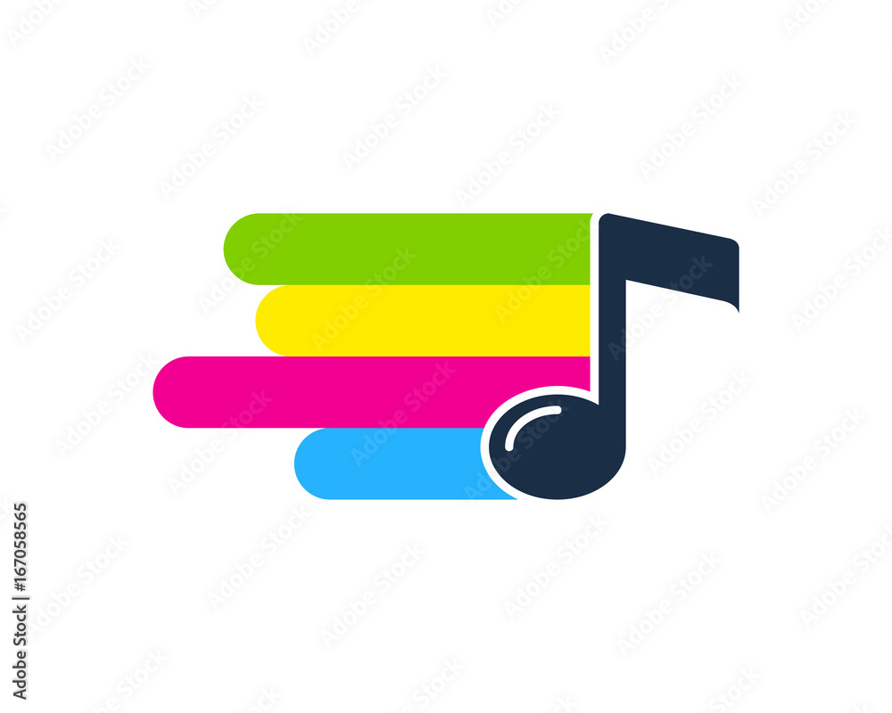 Paint Music Icon Logo Design Element Paint Music Icon Logo Design Element