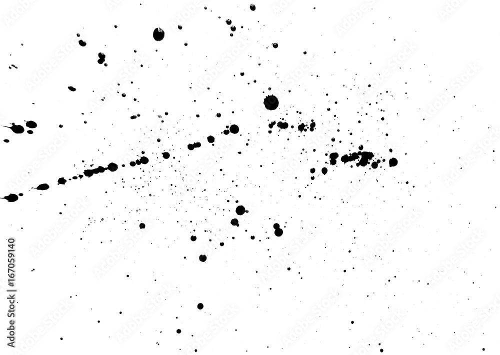 Fototapeta premium Splashes of black ink. Abstraction