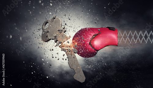 Boxing glove surprise . Mixed media © Sergey Nivens