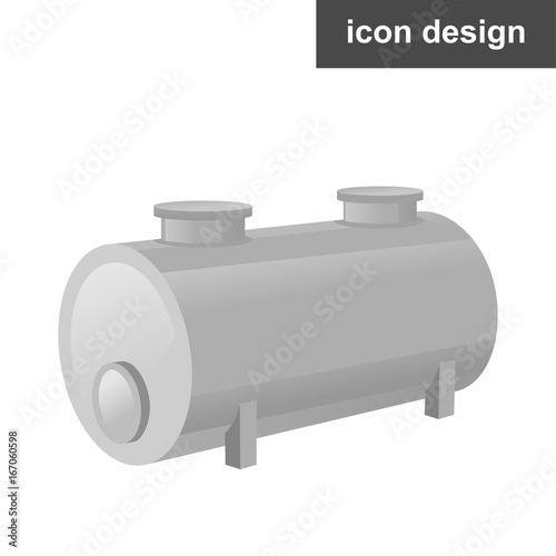 Vector icon oil fuel tank