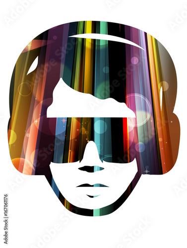Man Party Lights Headphone ...