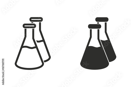 Flask vector icon.