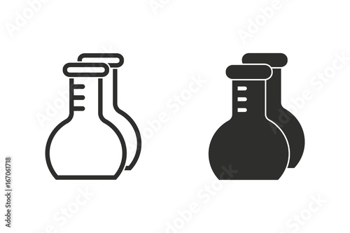 Flask vector icon.