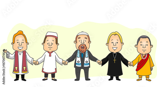 Man Religion Hold Hands