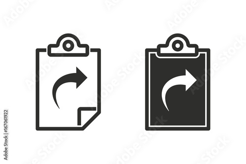 Clipboard vector icon.