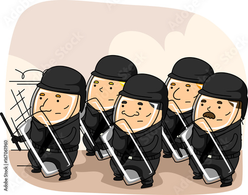 Man Riot Police Defense