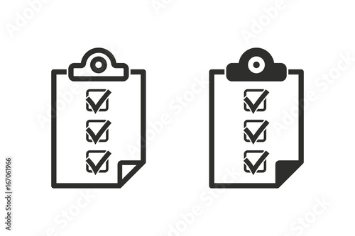 Clipboard vector icon.