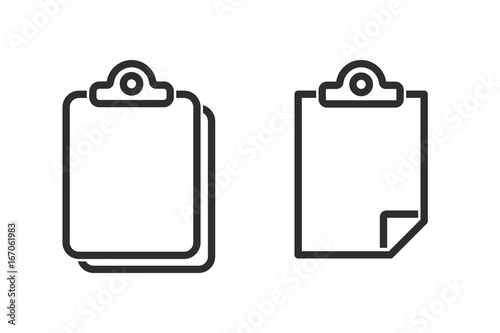 Clipboard vector icon.