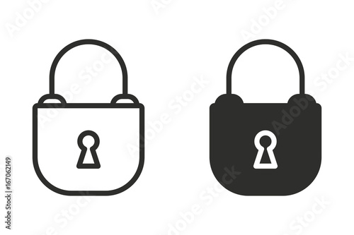 Lock vector icon.