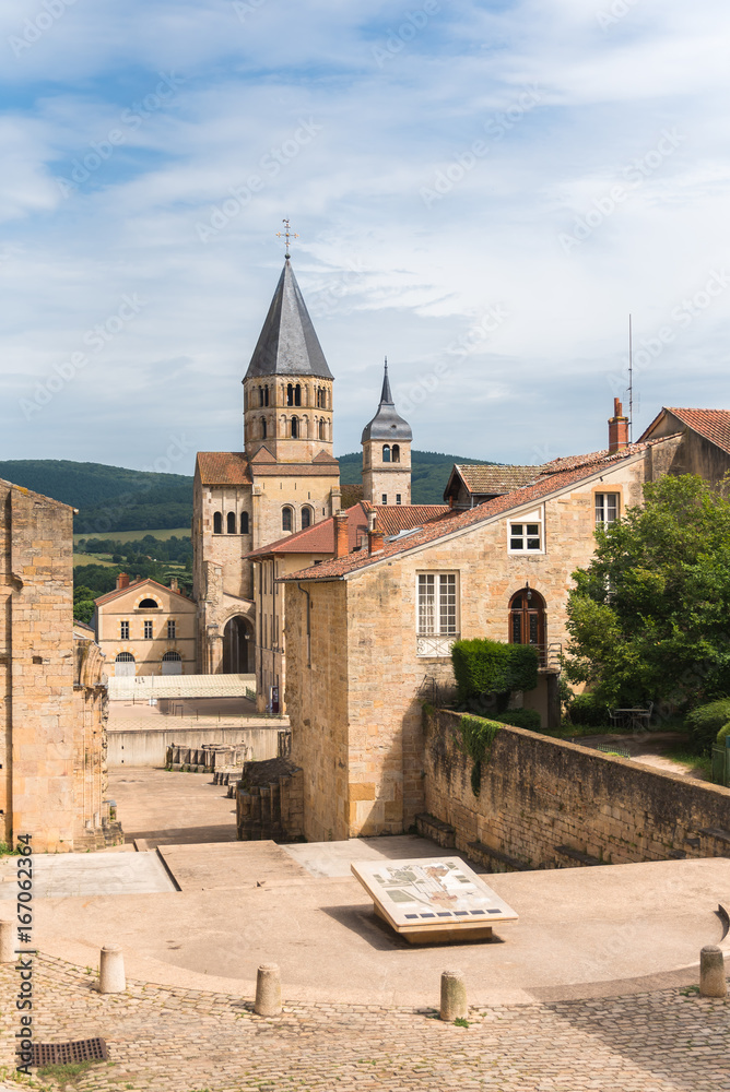 Cluny abbey in France, Burgundy Cluny abbey in France, Burgundy