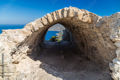 Burgruine Monolithos  Rhodos  Griechenland