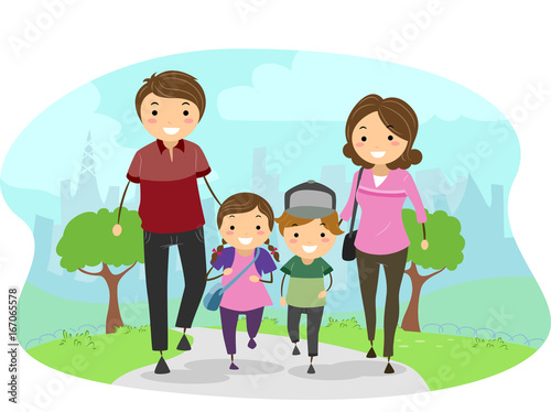 Stickman Family Walk Park