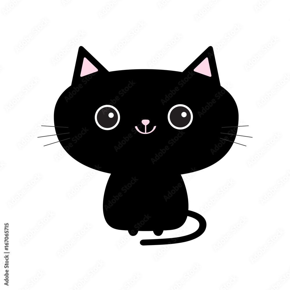 Kawaii cat icon cute animal hi-res stock photography and images