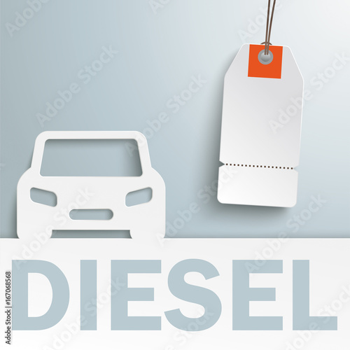 Dieselauto Verkauf Preisschild